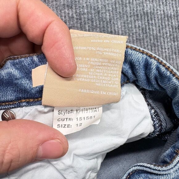 Kut from the Kloth Blue Two-Tone Wide Leg Jeans - Picture 8 of 13